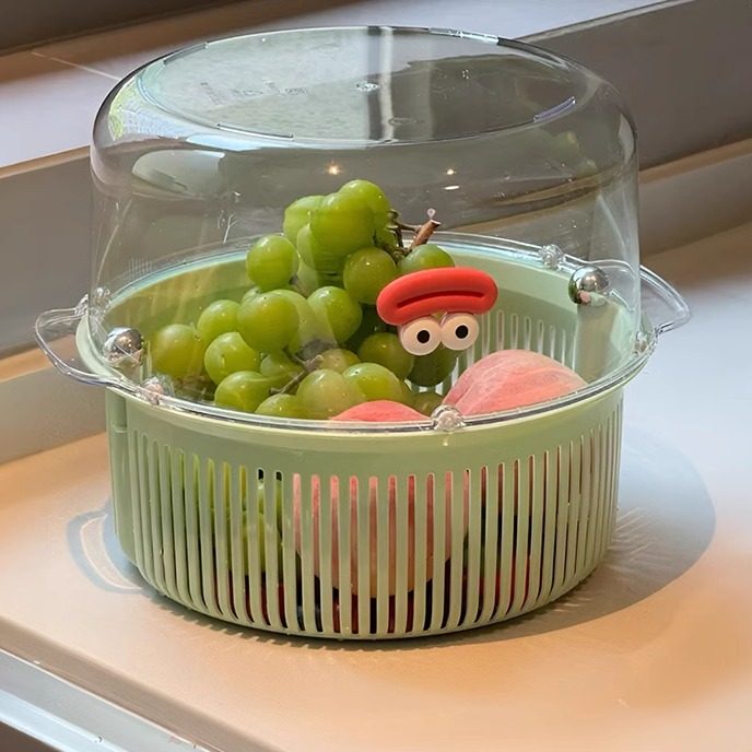 不湿手的洗水果神器~日本水果沥水篮客厅家用水果盘厨房洗菜篮子,餐饮具,洗菜盆/沥水篮/漏水筛,淘宝优惠券,粉丝福利购,淘宝优惠卷