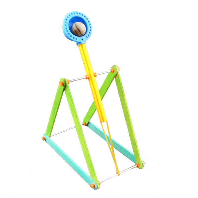 杠杆投石车器学生科技制作发明创造科学课STEAM手工diy材料作业玩