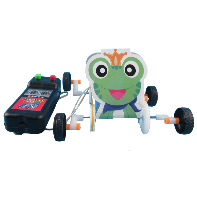 小学生科技小制作教具儿童科学小实验玩具机器人组装快乐的青蛙