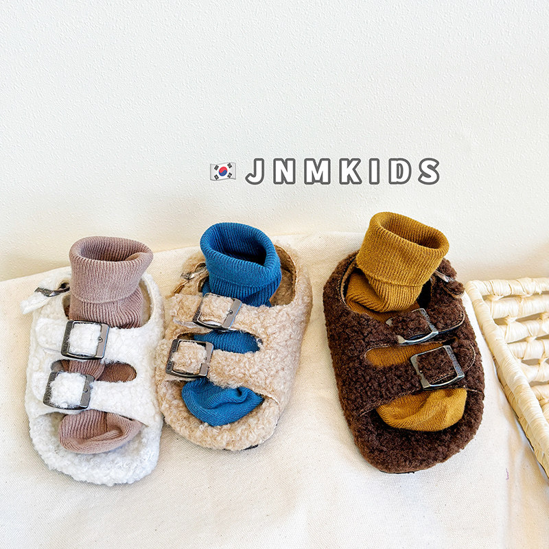 时髦洋气儿童毛毛鞋秋冬男女童毛绒软木凉鞋韩版宝宝加绒毛拖鞋潮,童鞋/婴儿鞋/亲子鞋,棉鞋,淘宝优惠券,粉丝福利购,淘宝优惠卷