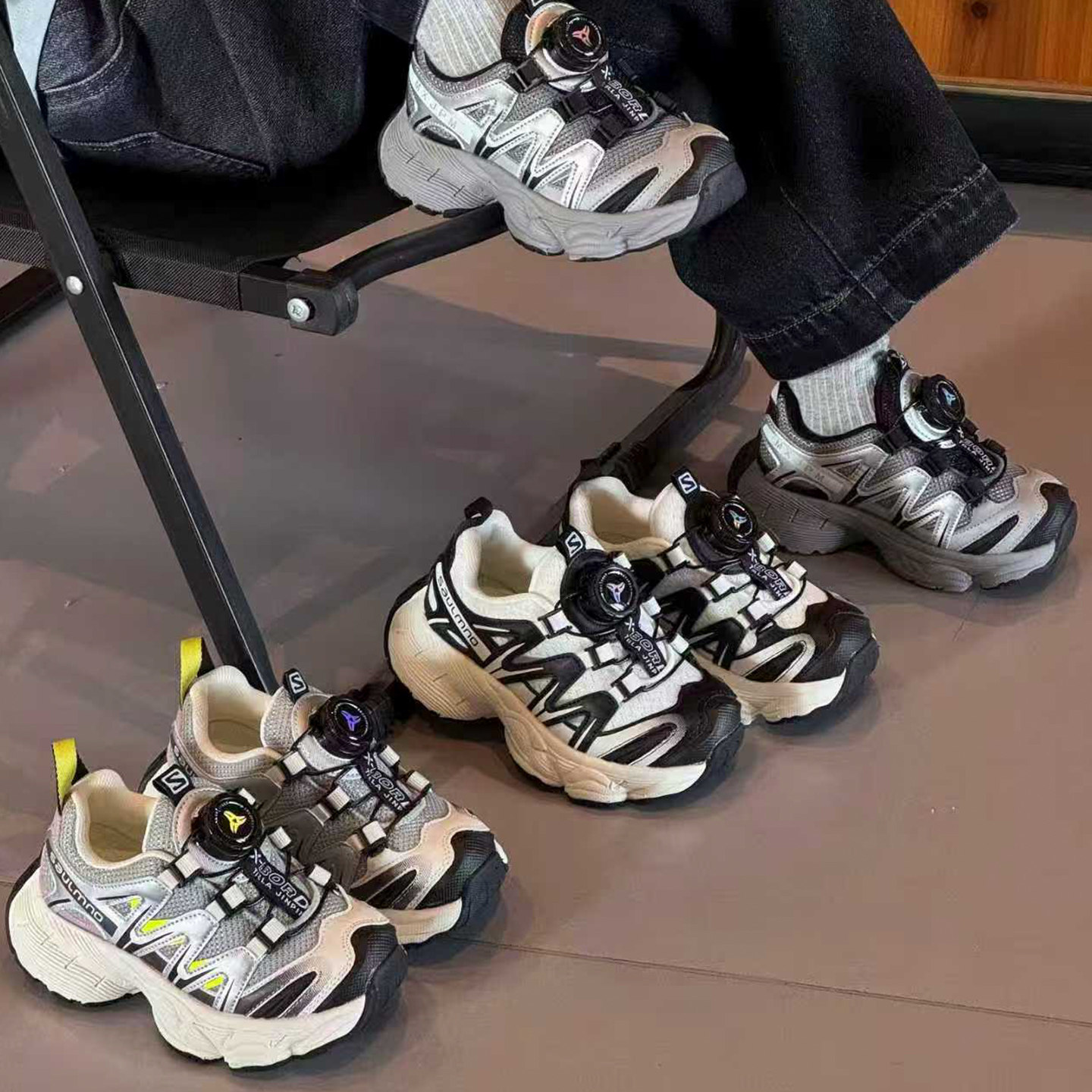 韩版旋纽扣童鞋2026春款儿童运动鞋男童户外登山鞋女童厚底老爹鞋,童鞋/婴儿鞋/亲子鞋,运动鞋,淘宝优惠券,粉丝福利购,淘宝优惠卷