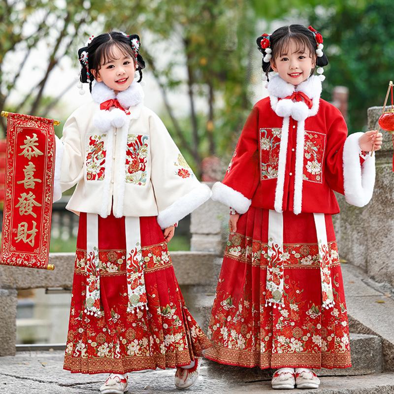 2025新款女童中国风明制套装