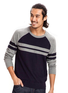 2022新款秋装男士圆领毛衣韩版修身纯棉简约套头针织衫外套af8