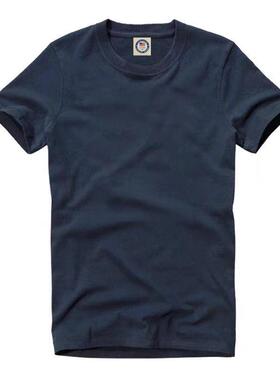 轻奢2024新款夏季竹节棉短袖圆领t恤圆领百搭大码修身时尚男装