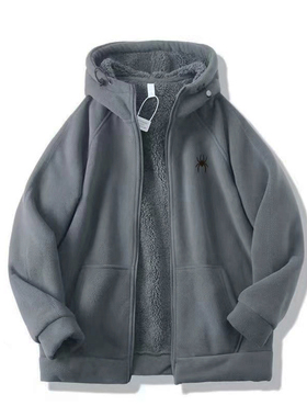 男士连帽羔绒外套出口外贸单尾货轻奢保暖男款秋冬加厚