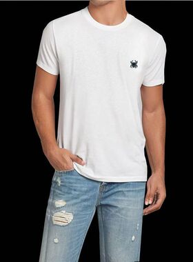 高端轻奢男装大码男款短袖T恤夏季男款外贸出口2024