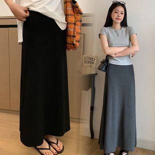 显瘦秋冬包臀裙 春夏宽松可调节半身裙流行垂坠感修身 秋冬季 孕妇装