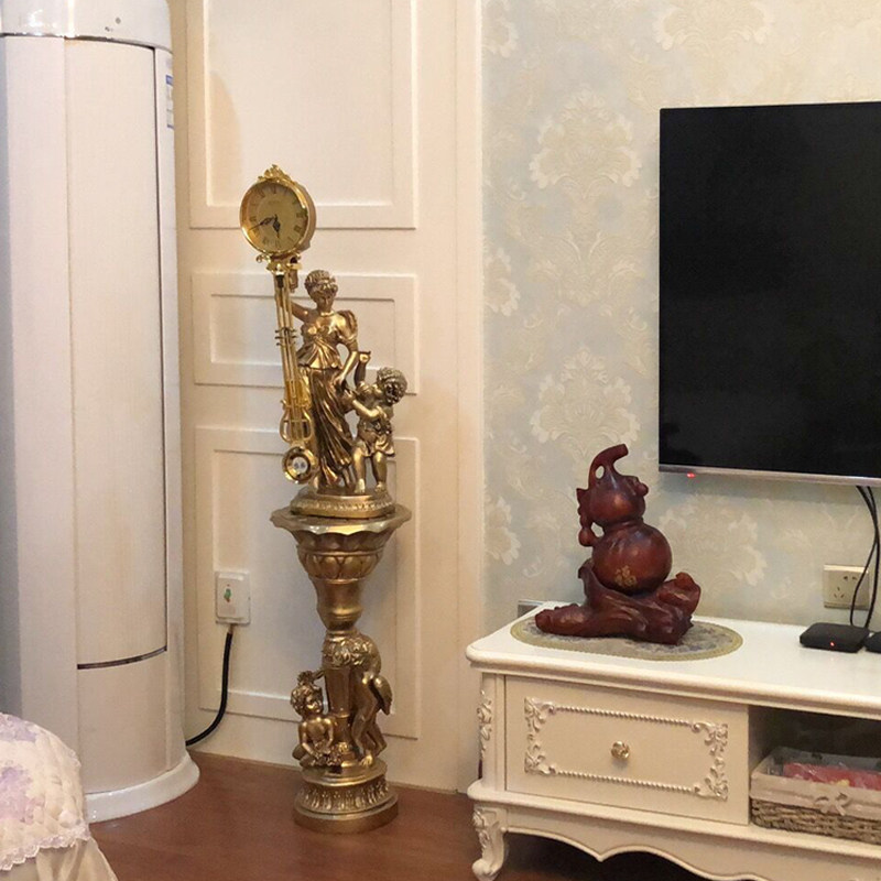 电视柜旁边落地摆件 客厅大型沙发角落装饰艺术创意欧式美式轻奢