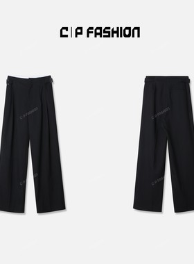 AR专属 |“春诃妗泯”高腰显瘦侧面一体皮带长裤J98016CK243