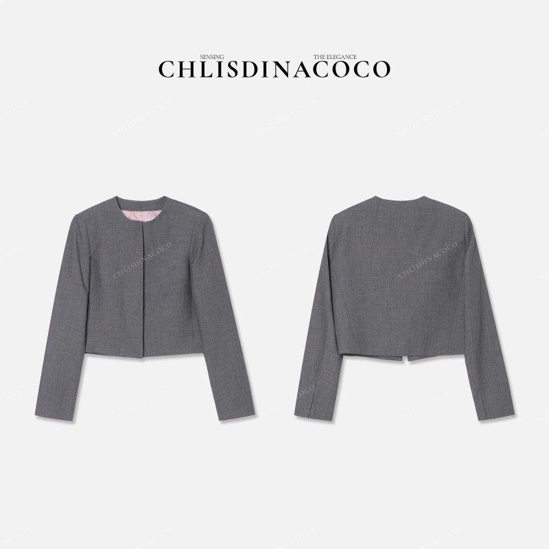 AR | CP轻奢净版短款西服圆领西装开衫外套C19006WT251