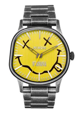 代购Nixon Nirvana Sentry Wobble笑脸表盘创意手表A1417-5273-00