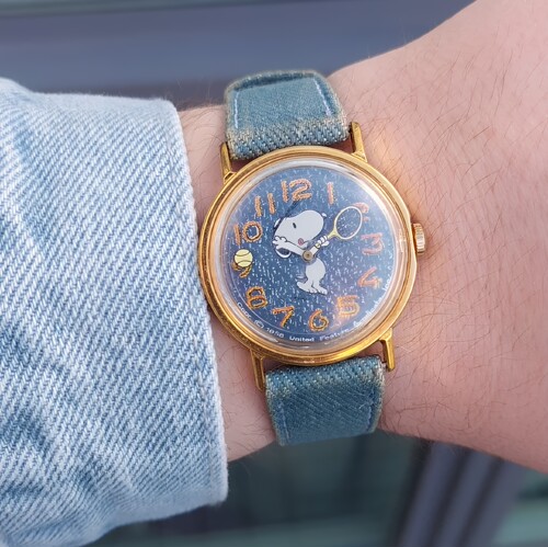 Timex 天美时 Marlin1965 史努比 Tennis 网球联名复古石英腕表