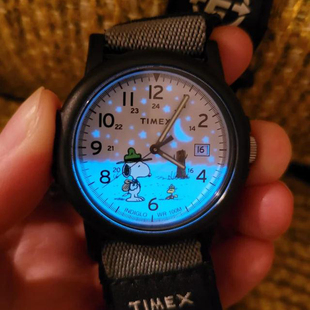 Peanuts史努比联名款 代购 Timex 夜光石英中性男女手表 天美时