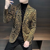 小西装 休闲西服上衣 高级感潮牌痞帅收腰轻奢时尚 外套男士 2025新款