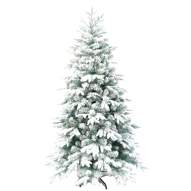 圣诞雪景树雪场景拍摄装饰树圣诞树冰雕馆装饰雪树植绒雪景圣诞i.