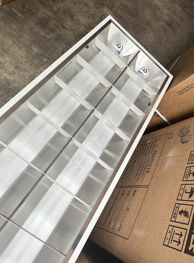雷士照明LED格栅灯300*1200T8嵌入式办公工程日光灯盘全套NDL412