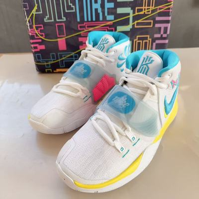 NIKE KYRIE 6 欧文6GS 涂鸦南海岸女子缓震实战篮球鞋 BQ5599-101