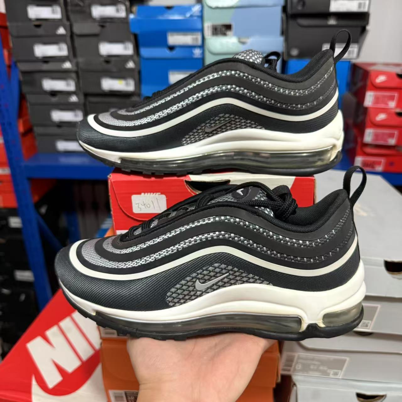 耐克AIR MAX 97子弹气垫运动鞋减震休闲女子跑步鞋 917704-003