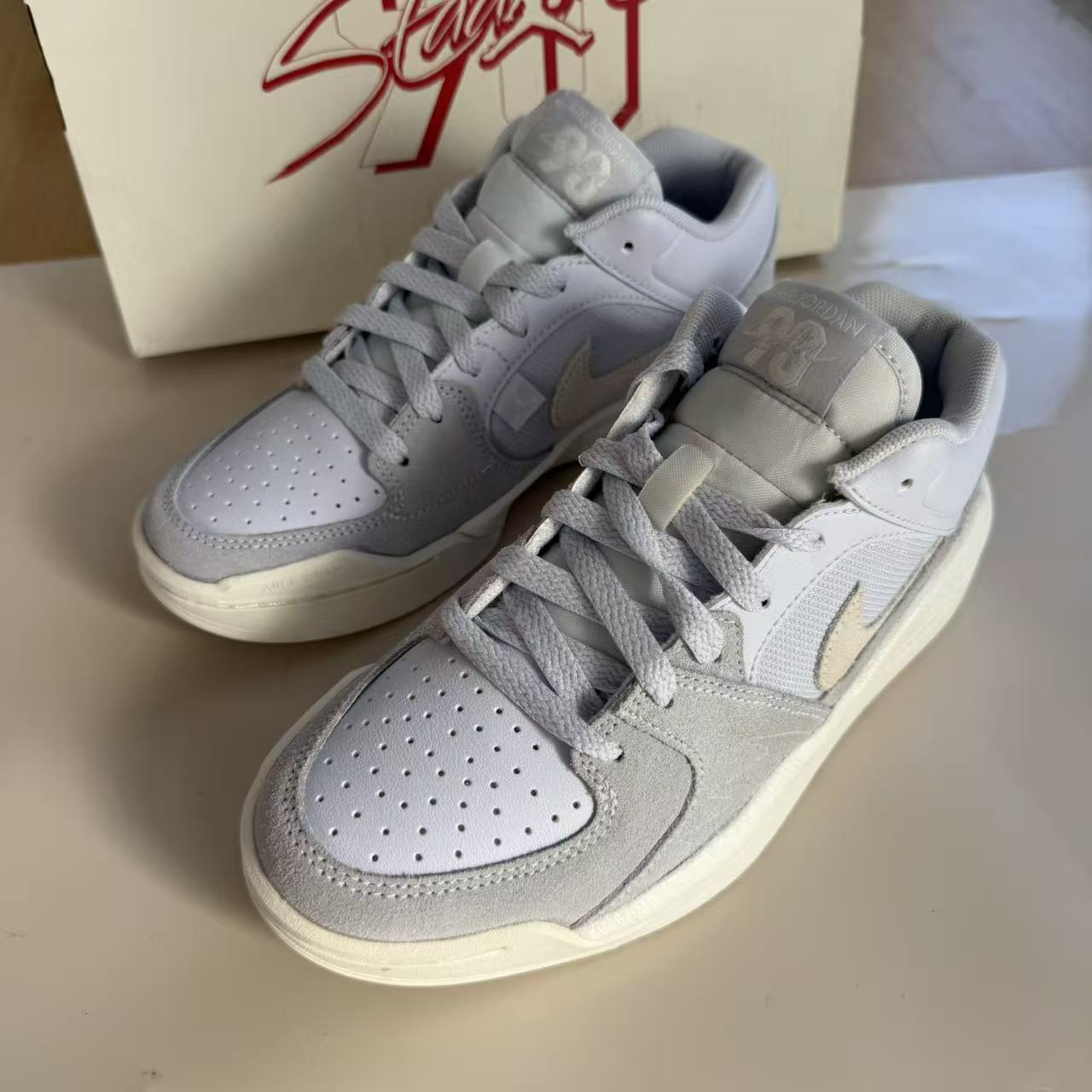 Nike耐克Jordan Stadium 90 浅蓝色女子低帮休闲运动鞋DX4399-400