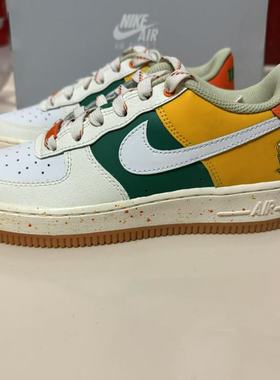 Nike Air Force 1 GS AF1 耐克女空军一号低帮休闲板鞋DQ5085-111