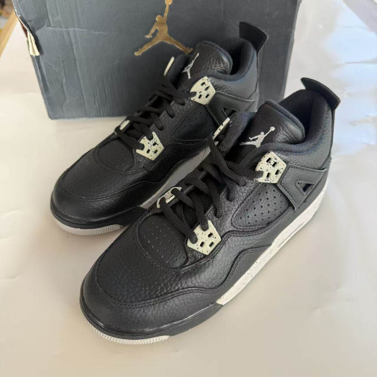 NIKE耐克 AIR JORDAN 4 RETRO GS 女子奥利奥篮球鞋 408452-003