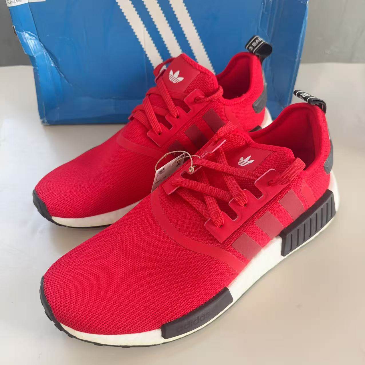 adidas Originals NMD R1 BOOST 男子红色低帮运动休闲鞋 GY7366