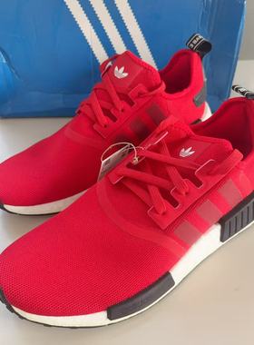 adidas Originals NMD R1 BOOST 男子红色低帮运动休闲鞋 GY7366