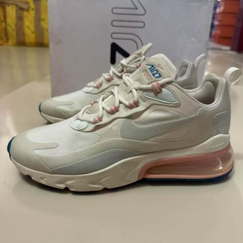 耐克NIKE AIR Max 270REACT 黑白粉绿蓝紫女气垫跑鞋AT6174 -100