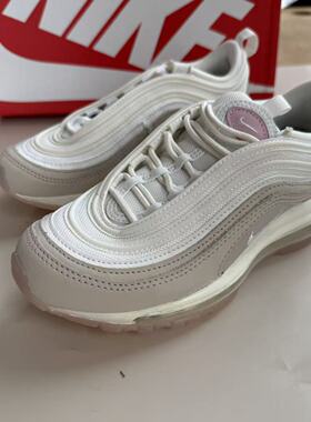 耐克Nike Air Max 97 米白粉 经典子弹 女款气垫跑鞋 CT1904-100