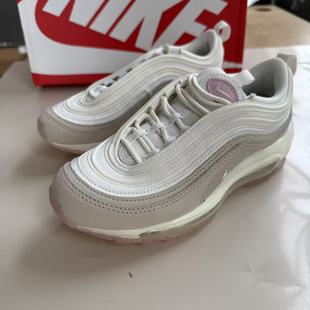耐克Nike Air Max 97 米白粉 经典子弹 女款气垫跑鞋 CT1904-100