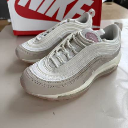 耐克Nike Air Max 97 米白粉 经典子弹 女款气垫跑鞋 CT1904-100