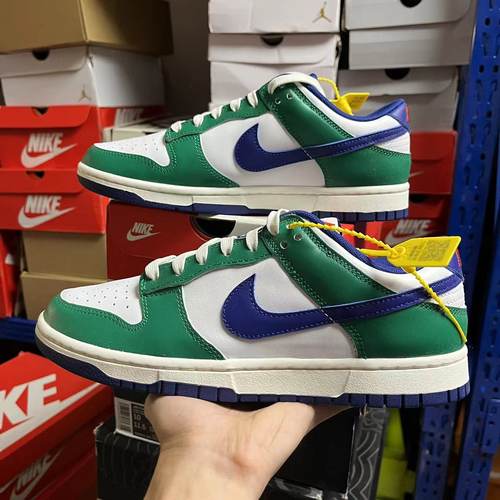 Nike耐克 Dunk Low 白绿 低帮 男女 复古休闲运动板鞋 FQ6849-141