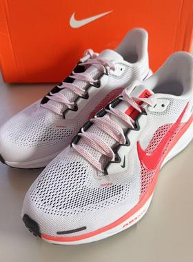 Nike Pegasus41 PRM女款白红色防滑耐磨透气低帮跑步鞋FD2723-109