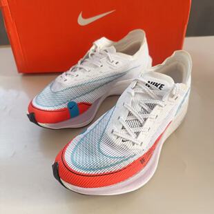 Nike耐克ZoomX Vaporfly Next% 2白红蓝女子马拉松跑鞋CU4123-102