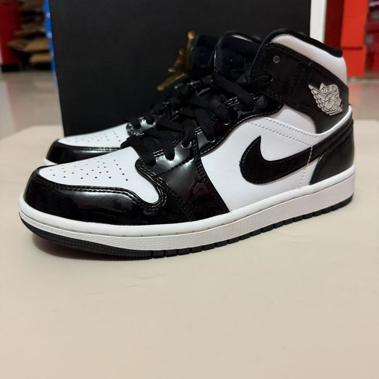 Air Jordan 1 AJ1全明星 黑白熊猫 漆皮 篮球鞋DD1649 DD2192-001