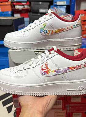 Nike耐克Air Force 1 CNY GS女子鼠年运动休闲空军板鞋CU2980-191