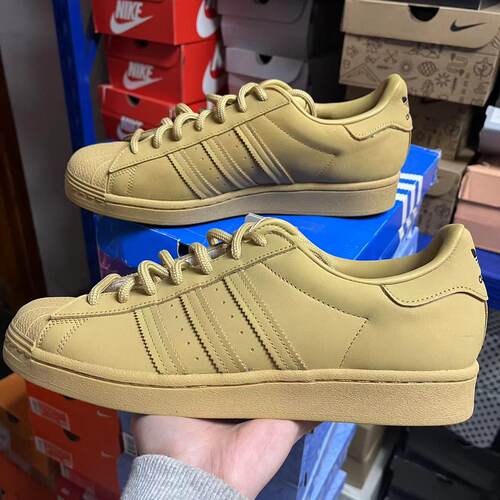 Adidas 三叶草 Superstar 小麦色 贝壳头男女休闲运动板鞋 GZ4831