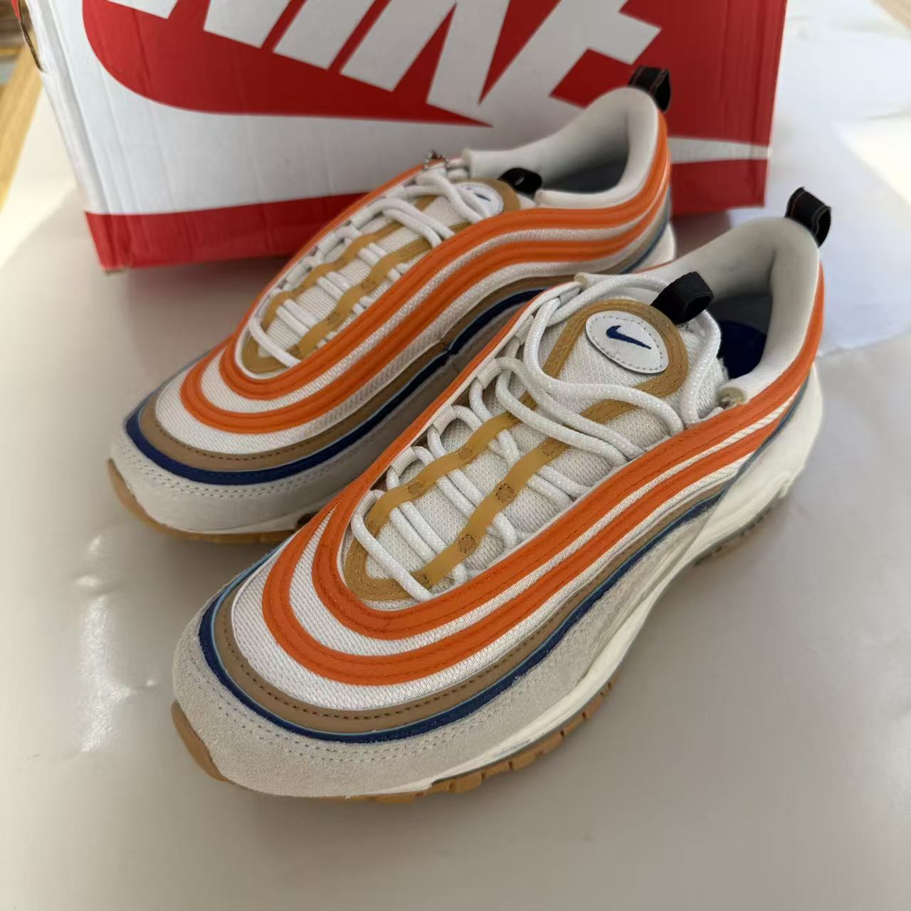 NIKE耐克Air Max 97 SE 反光子弹头运动休闲复古跑步鞋DV2619-100