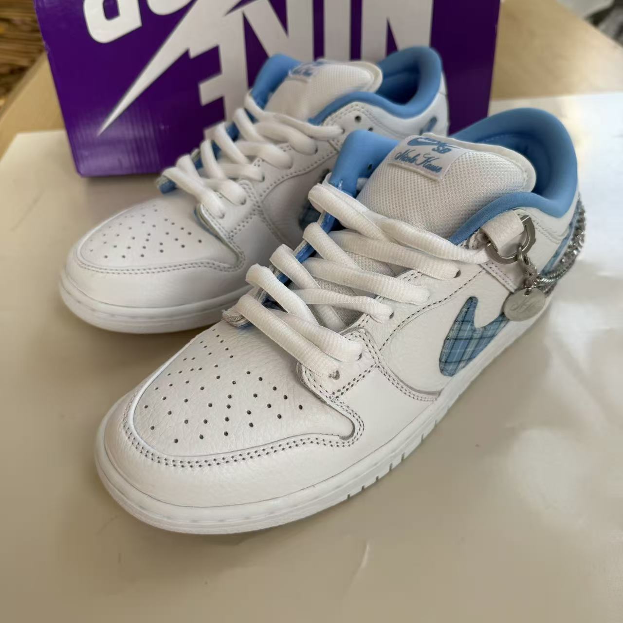 Nike Dunk SB Low 白蓝色 男款 低帮 休闲运动板鞋FZ8802-100