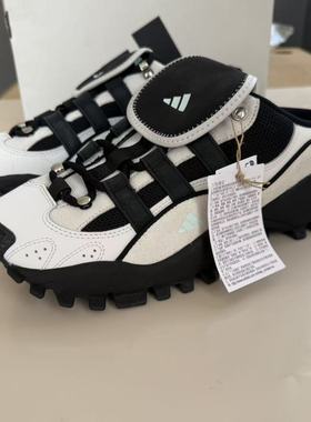 Adidas阿迪达斯男子时尚耐磨透气运动休闲鞋厚底增高拖鞋 JR2457