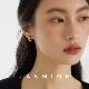 JASMINE极简时髦 半环耳圈金色耳环高级感小C耳钉欧美小圈耳饰女