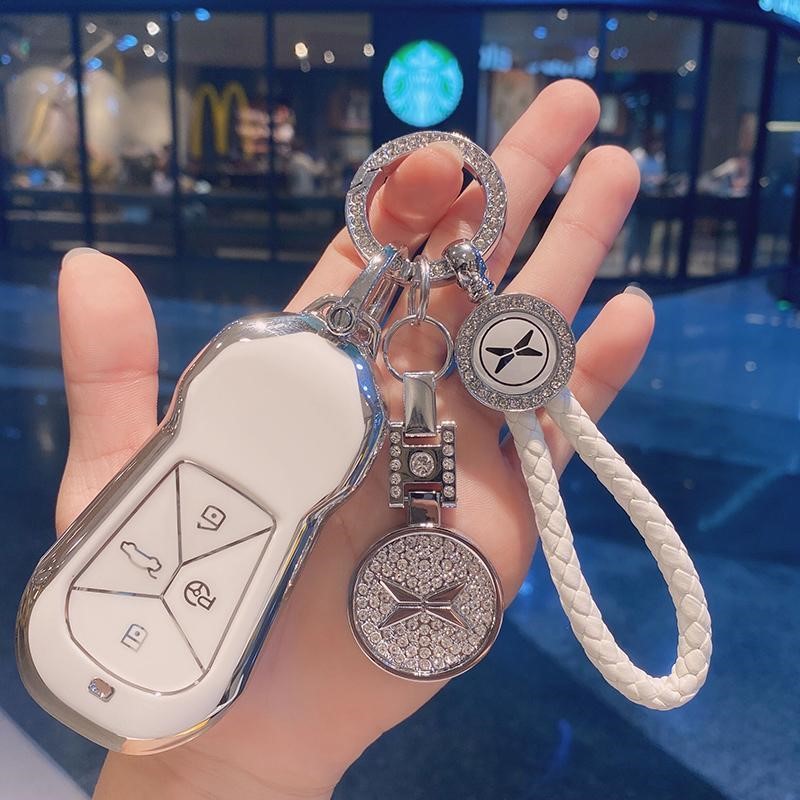 适用于小鹏g3i钥匙套小鹏p5保护壳g3/p7汽车专用包扣可爱女2022款