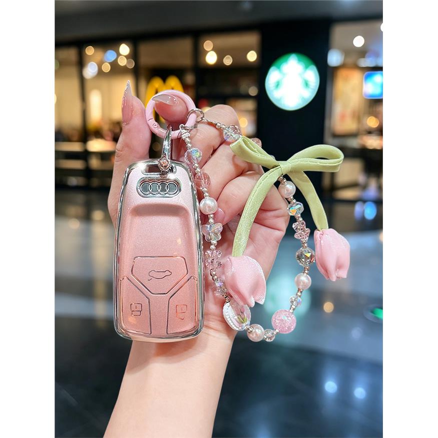 奥迪a4l钥匙套q5l车a6l女