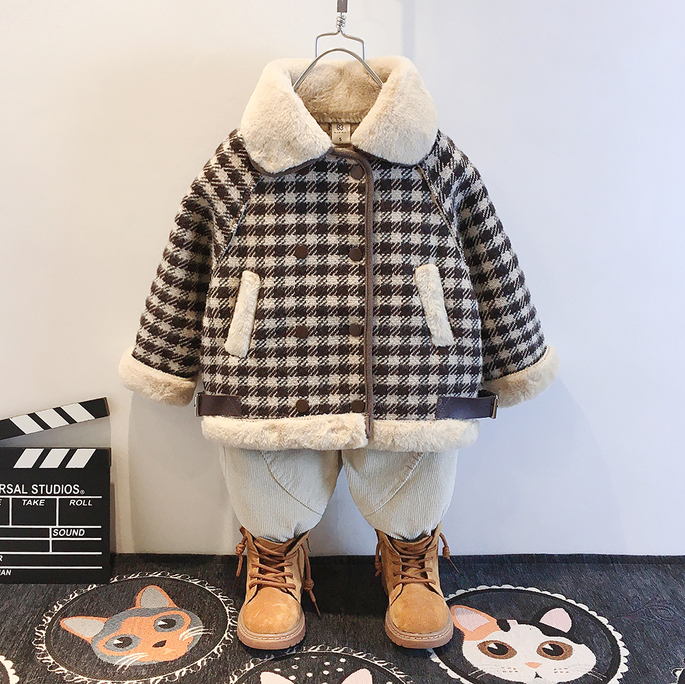 男女宝宝冬季新品保暖开衫外套