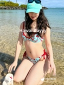 夏季 正品 小樱桃天蓝色比基尼套装 Dayyy 度假沙滩泳衣现货 Hawaii