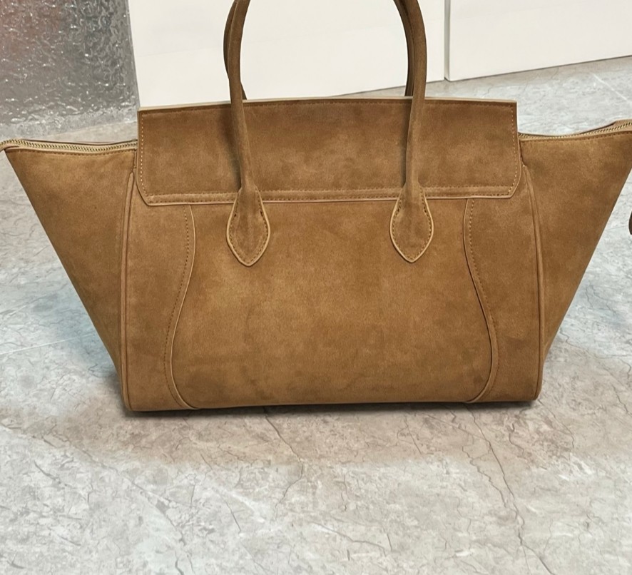 新款时尚C笑脸包女包手提大包真皮托特包leather bag handbag