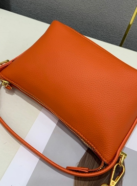 bag handbag八个颜色真皮手提包斜小挎单肩牛皮手拿包长肩带20CM