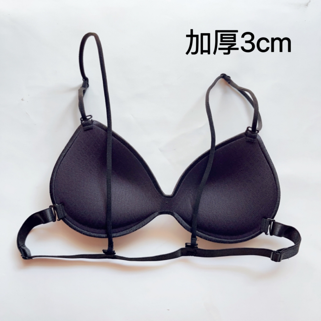 3cm小胸加厚隐形透明内衣文胸聚拢舞蹈露背双肩光面无痕显瘦露肩
