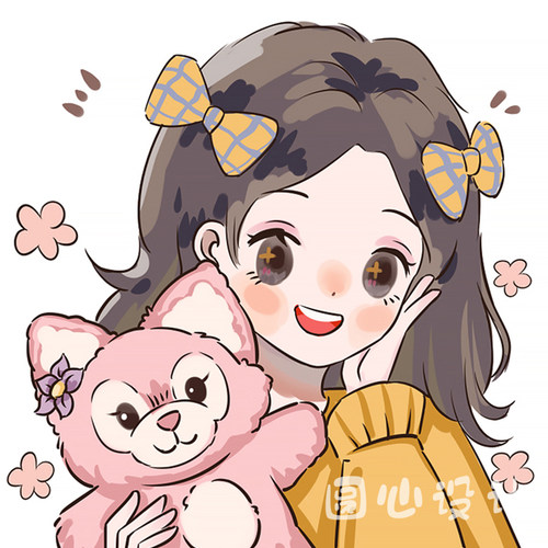 婚礼logo手绘婚纱照结婚头像定制