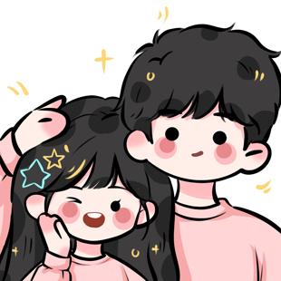 原创Q版 情侣卡通手绘头像定制漫画人物绘画真人照片情侣动漫画像